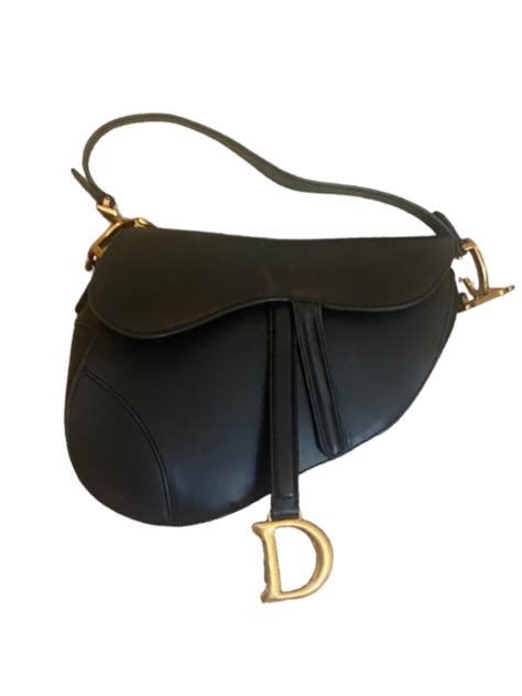 dior saddle full black|Saddle Bag with Strap Black Grained Calfskin .